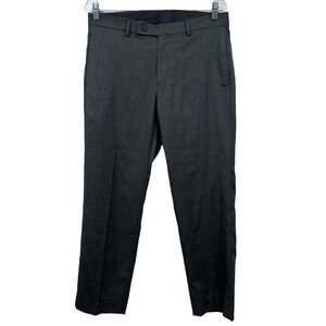 Lauren Ralph Lauren Black Label Trouser Pants Straight Zip Fly Gray Men Sz W32*